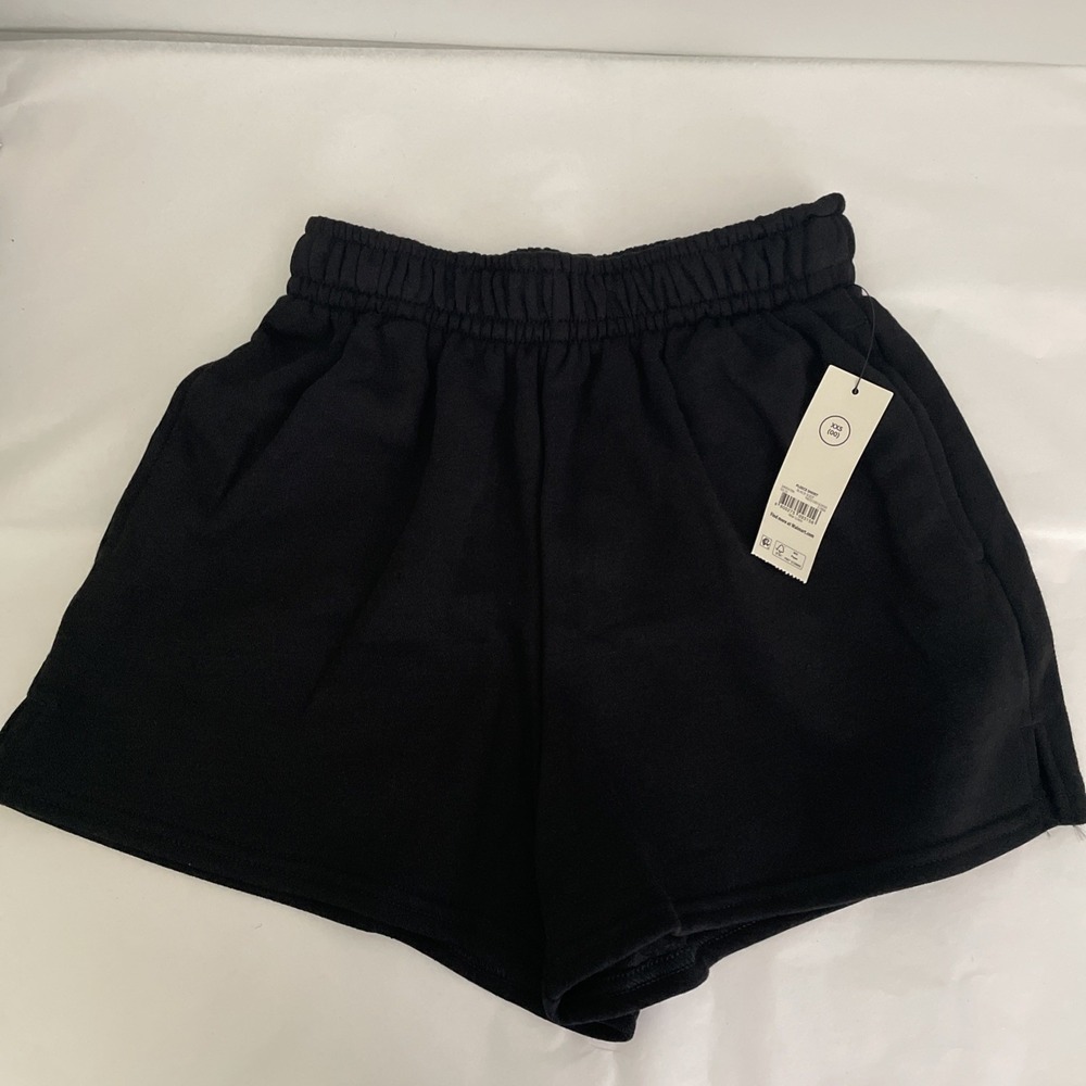 Black Fleece Shorts Ladies XXS Pockets